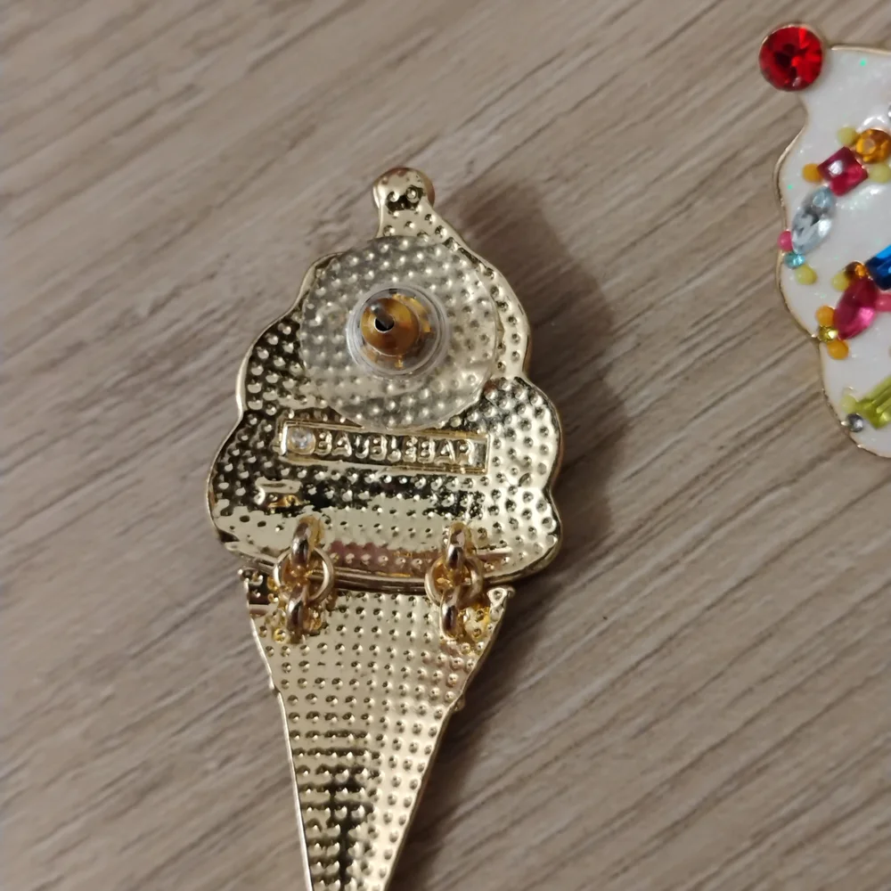 BaubleBar Gold and Multicolor Ice Cream Earrings